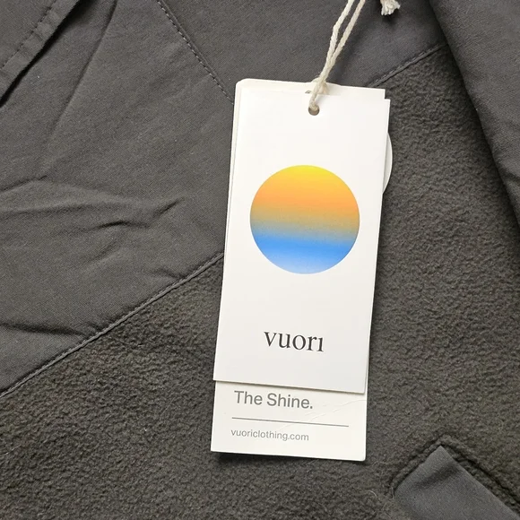 Vuori Morrow Sherpa Jacket Men Small Dark Oregano Green Long Sleeve Full Zip - Picture 8 of 15